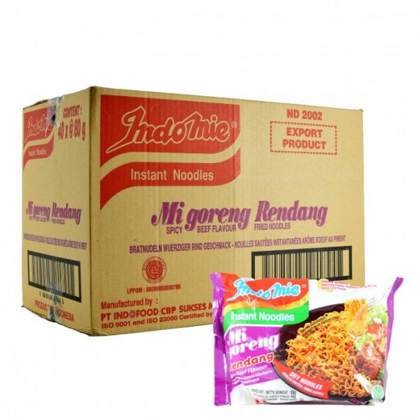 Indo Mie Mi Goreng Rendang noodles 80g BOX SALE