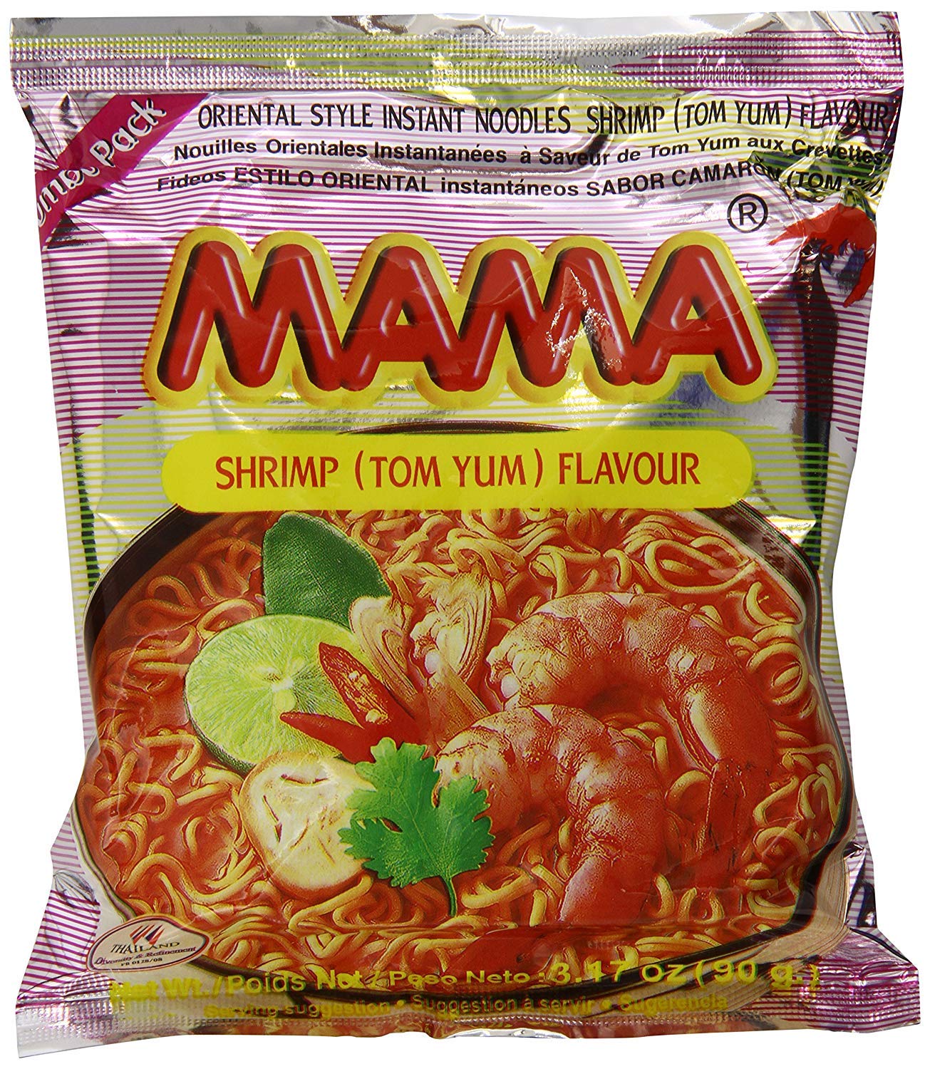 Mama shrimp Tom Yum noodle 90g