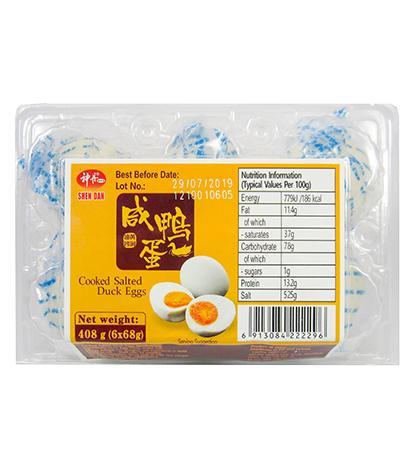 SD Cooked Salted Duck Egg 6 per pack