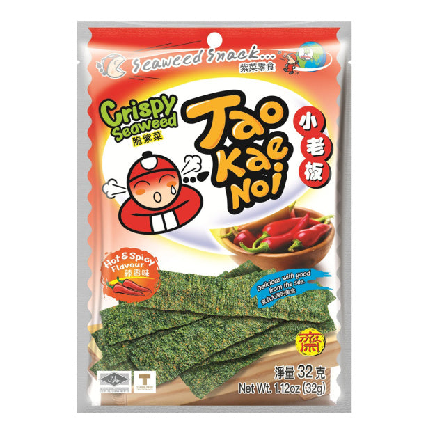Taokaenoi crispy seaweed hot and spicy 32g