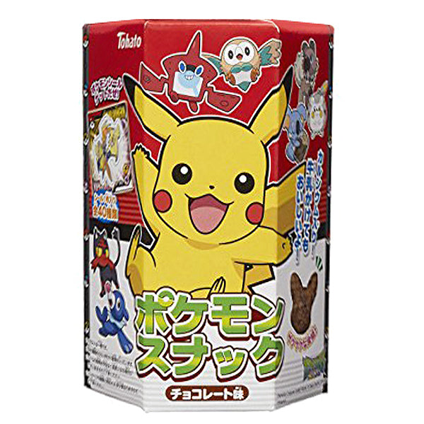 TOHATO' Pokemon Pikachu Shaped Chocolate Snacks with a Sticker, 23g