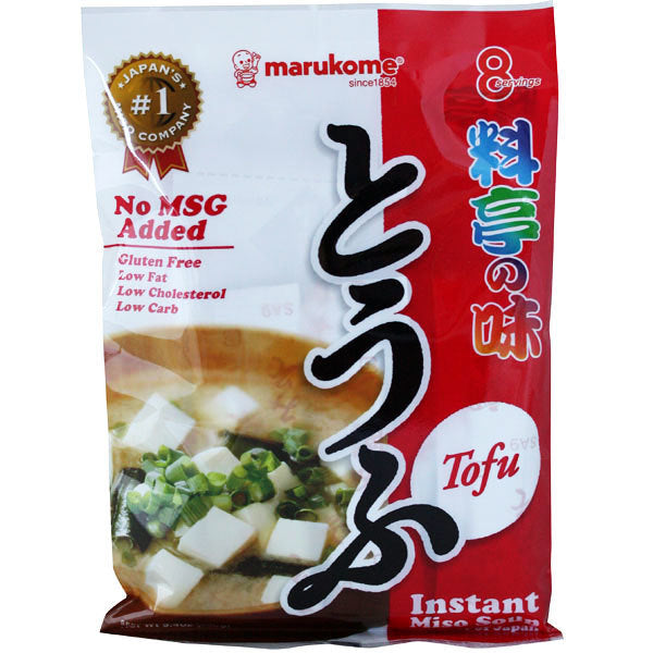 MARUKOME' Ryotei no Aji Instant Miso Soup with Tofu (Ryotei no Aji) 8 servings, 152g