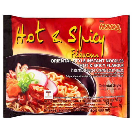 Mama hot and spicy noodle 90g